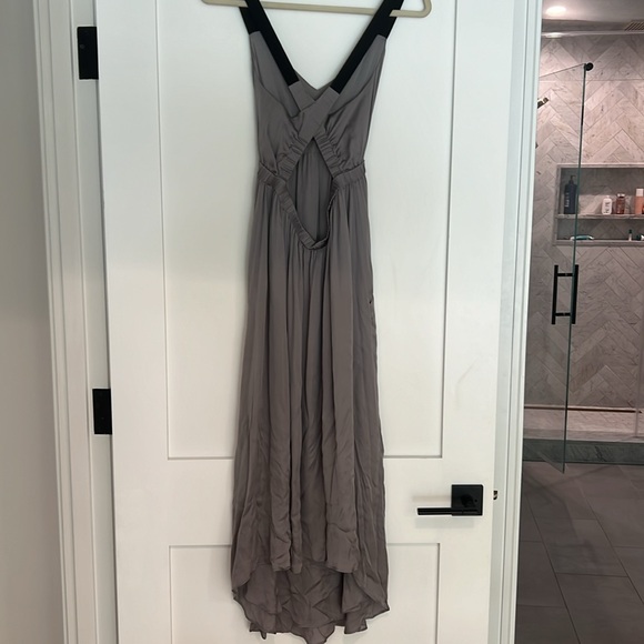 Theyskens theory dress satin with elastic straps low back a line fit - Picture 5 of 5